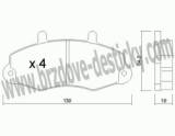 BRZDOV DESTIKY - PEDN FORD TRANSIT  /120/      1985-00 - kliknte pro vt nhled