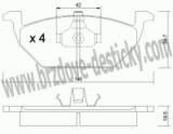 BRZDOV DESTIKY - PEDN VOLKSWAGEN GOLF IV             1997-03 - kliknte pro vt nhled