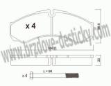 BRZDOV DESTIKY - PEDN IVECO A40.8 -> A90.14 DAILY - ZETA  1981-99 - kliknte pro vt nhled