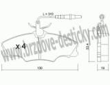 BRZDOV DESTIKY - PEDN PEUGEOT 406      /1996-04 - kliknte pro vt nhled