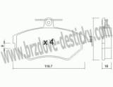 BRZDOV DESTIKY - PEDN VOLKSWAGEN GOLF Variant III    1993-99 - kliknte pro vt nhled