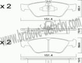 BRZDOV DESTIKY - PEDN MERCEDES Classe C /202/               1993-00 - kliknte pro vt nhled