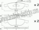 BRZDOV DESTIKY - PEDN LANCIA LYBRA    1999- - kliknte pro vt nhled