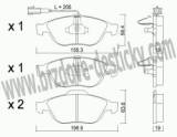 BRZDOV DESTIKY - PEDN ALFA ROMEO 156 - 156 Sportwagon  1997-06 - kliknte pro vt nhled