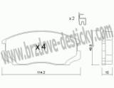 BRZDOV DESTIKY - PEDN MITSUBISHI COLT V (CJ)                   1996-04 - kliknte pro vt nhled
