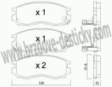 BRZDOV DESTIKY - PEDN MITSUBISHI LANCER IV (C5-C6-C7)          1988-94 - kliknte pro vt nhled