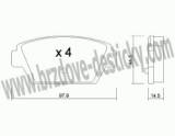 BRZDOV DESTIKY - ZADN MITSUBISHI ECLIPSE (D2)                  1988-95 - kliknte pro vt nhled