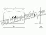 BRZDOV DESTIKY - PEDN HYUNDAI PONY               1979-95 - kliknte pro vt nhled