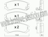 BRZDOV DESTIKY - PEDN NISSAN SENTRA (B12)            1986-91 - kliknte pro vt nhled