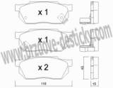 BRZDOV DESTIKY - PEDN HONDA CIVIC IV (EG-EH-EJ)     1991-95 - kliknte pro vt nhled