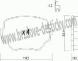 BRZDOV DESTIKY - PEDN SUZUKI GRAND VITARA       1998-05 - kliknte pro vt nhled