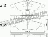 BRZDOV DESTIKY - PEDN MERCEDES SPRINTER 300 (3,2-3,5 Ton)  1995- - kliknte pro vt nhled