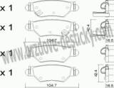 BRZDOV DESTIKY - ZADN OPEL ZAFIRA A     1999-05 - kliknte pro vt nhled