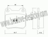 BRZDOV DESTIKY - ZADN OPEL OMEGA B      1994- - kliknte pro vt nhled