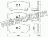 BRZDOV DESTIKY - PEDN NISSAN ALMERA (N15)            1995-00 - kliknte pro vt nhled