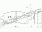 BRZDOV DESTIKY - PEDN SUBARU FORESTER (SF)  1997-02 - kliknte pro vt nhled