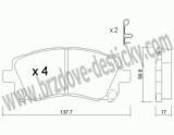 BRZDOV DESTIKY - PEDN SUBARU FORESTER (SF)  1997-02 - kliknte pro vt nhled