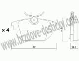 BRZDOV DESTIKY - ZADN FIAT BRAVO                       1995-02 - kliknte pro vt nhled