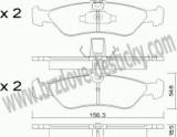 BRZDOV DESTIKY - ZADN MERCEDES SPRINTER 300 (3,2-3,5 Ton)  1995- - kliknte pro vt nhled