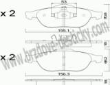 BRZDOV DESTIKY - PEDN RENAULT LAGUNA II      2001- - kliknte pro vt nhled