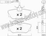 BRZDOV DESTIKY - ZADN VOLKSWAGEN TRANSPORTER (T4)  1990-03 - kliknte pro vt nhled