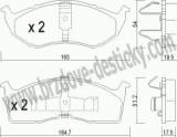 BRZDOV DESTIKY - PEDN CHRYSLER VOYAGER II (GS)   1995-00 - kliknte pro vt nhled