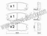 BRZDOV DESTIKY - ZADN ISUZU TROOPER V    1998- - kliknte pro vt nhled