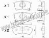 BRZDOV DESTIKY - PEDN MAZDA 323 (BF)                1985-89 - kliknte pro vt nhled