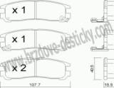 BRZDOV DESTIKY - ZADN MITSUBISHI SPACE RUNNER (N50)            1999- - kliknte pro vt nhled