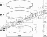 BRZDOV DESTIKY - ZADN NISSAN SUNNY (B12/N13)         1986-91 - kliknte pro vt nhled