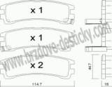 BRZDOV DESTIKY - ZADN NISSAN TERRANO I (WD21)     1986-93 - kliknte pro vt nhled