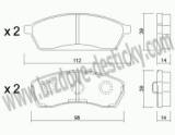 BRZDOV DESTIKY - PEDN SUBARU VIVIO              1992-98 - kliknte pro vt nhled