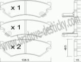 BRZDOV DESTIKY - PEDN SUBARU JUSTY I (KAD)      1984-95 - kliknte pro vt nhled