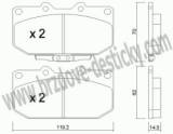 BRZDOV DESTIKY - PEDN SUBARU IMPREZA (GC-GF)    1992-00 - kliknte pro vt nhled