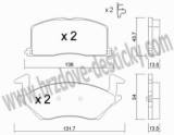 BRZDOV DESTIKY - PEDN TOYOTA STARLET (P8)                 1990-96 - kliknte pro vt nhled