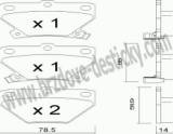 BRZDOV DESTIKY - ZADN TOYOTA YARIS VERSO                  2000- - kliknte pro vt nhled