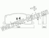 BRZDOV DESTIKY - ZADN TOYOTA PREVIA (TCR)                 1990-00 - kliknte pro vt nhled