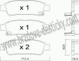 BRZDOV DESTIKY - ZADN TOYOTA AVENSIS VERSO                2001- - kliknte pro vt nhled