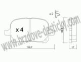 BRZDOV DESTIKY - PEDN TOYOTA CAMRY (V20)                  1996-01 - kliknte pro vt nhled