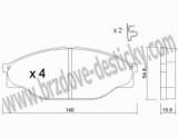 BRZDOV DESTIKY - PEDN TOYOTA HI-ACE III (H10-H11)         1989-95 - kliknte pro vt nhled