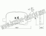 BRZDOV DESTIKY - PEDN TOYOTA COROLLA (E10)                1992-97 - kliknte pro vt nhled