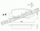 BRZDOV DESTIKY - ZADN TOYOTA COROLLA (E12)                2002- - kliknte pro vt nhled