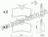 BRZDOV DESTIKY - ZADN TOYOTA COROLLA (E11)                1997-02 - kliknte pro vt nhled