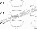 BRZDOV DESTIKY - ZADN TOYOTA AVENSIS (T25)                2003- - kliknte pro vt nhled