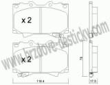 BRZDOV DESTIKY - PEDN TOYOTA LAND CRUISER (J10)   1998- - kliknte pro vt nhled