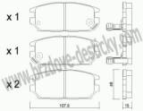 BRZDOV DESTIKY - ZADN MITSUBISHI GALANT V (E5-E7-E8)           1992-96 - kliknte pro vt nhled