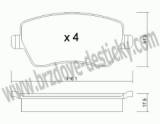 BRZDOV DESTIKY - PEDN RENAULT MODUS          2004- - kliknte pro vt nhled