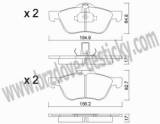 BRZDOV DESTIKY - PEDN NISSAN PRIMERA (P11 Mk III)    1999-02 - kliknte pro vt nhled