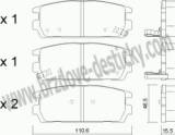 BRZDOV DESTIKY - ZADN HYUNDAI TERRACAN (HP)   2001- - kliknte pro vt nhled