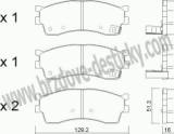 BRZDOV DESTIKY - PEDN KIA RIO           2000-05 - kliknte pro vt nhled